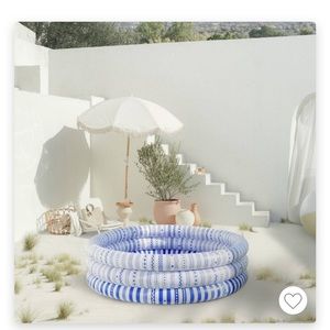 Minnidip Nautical stripe Adult inflatable pool